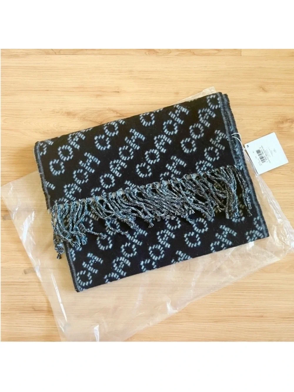 COACH SIGNATURE WOOL SCARF #CH135